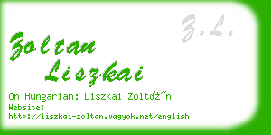 zoltan liszkai business card